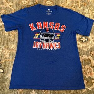Kansas Jayhawks Colosseum Football Shirt Size Medium Color Blue
